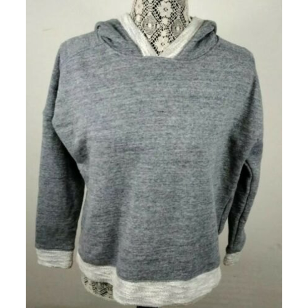 Old Navy Women's Sweatshirt Hoodie Heather Gray Size Medium